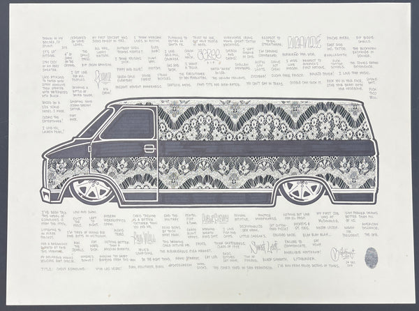 Mike Giant "Chevy Econoline" Drawing