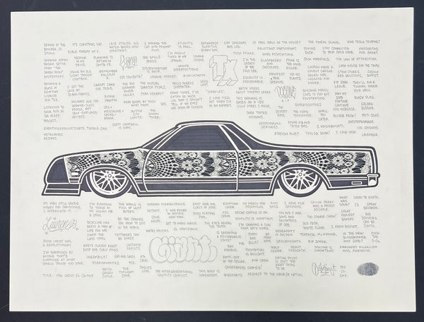 Mike Giant "1986 Chevy El Camino" Drawing