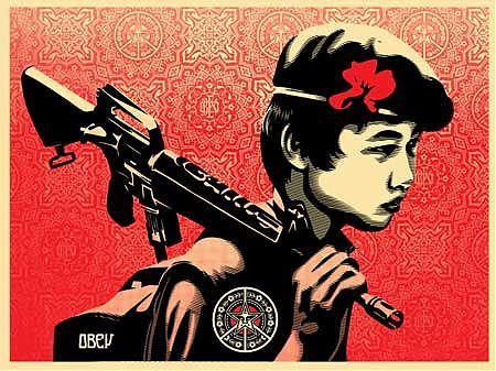 Shepard Fairey "Duality of Humanity 2"