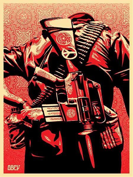 Shepard Fairey "Duality of Humanity 3"