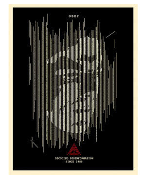 Shepard Fairey "Decoding Disinformation" (Black)