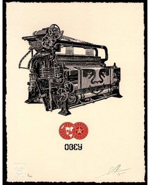 Shepard Fairey "Loom" Letterpress